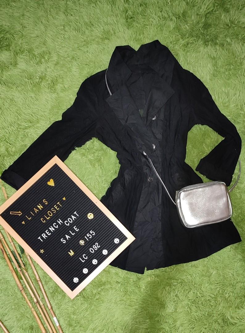 Trench coat collection (Category: Coats, Jackets and Outerwear) located in Rizal. Submitted by ecalian (Listing ID 1164195995, Image 1). Description: ✔1 day reservation ❌NO CANCELATION, NO RUDE BUYERS, NO RETURN OR EXCHANGE Mode of Payment: 👉Gcash/BPI NOTE: All items are from bale. Wash before use. Washable stains are NOT considered flaws. Color may vary due to lightning. All info are indicated per item. But still buy at your own risk. lalamove 
