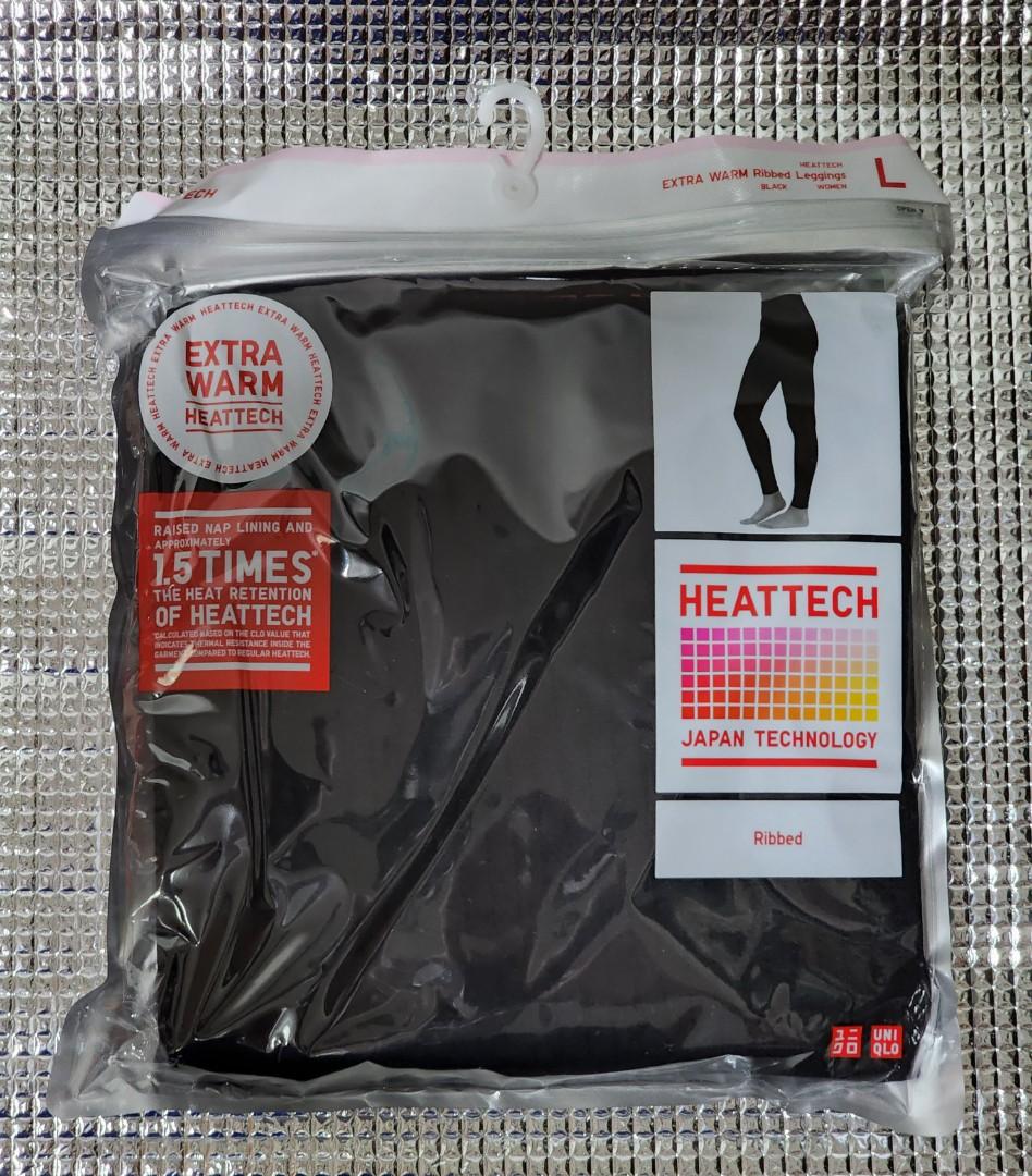 Uniqlo HEATTECH Extra Warm Ribbed Leggings, Women's Fashion, Bottoms, Jeans  & Leggings on Carousell