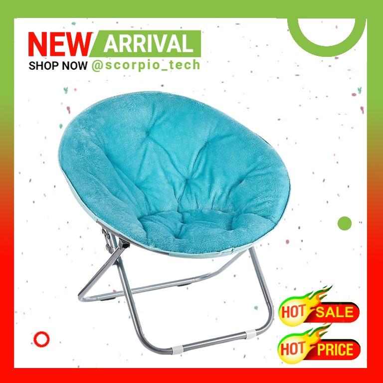 Urban shop faux fur saucer chair with metal frame cheap