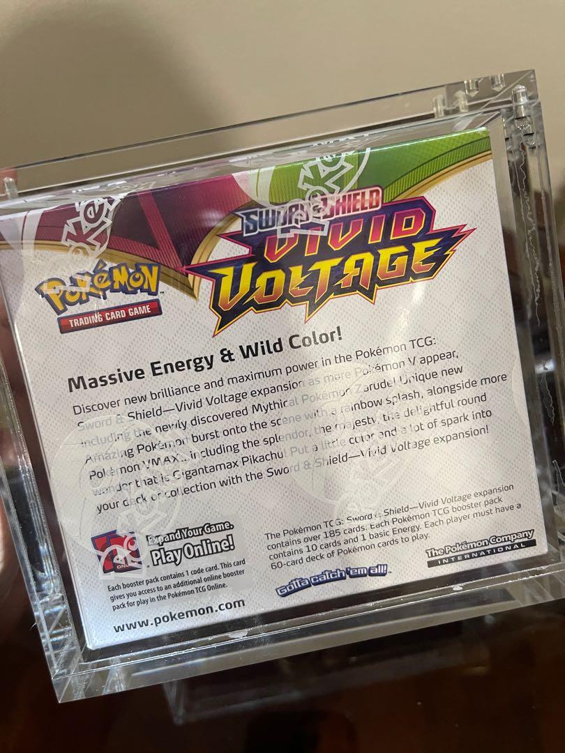Vivid Voltage Booster Box Pokemon with acrylic protection box, Hobbies