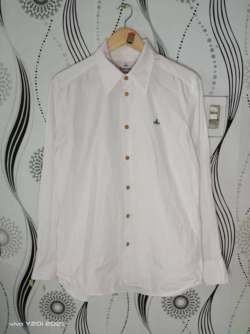 White long sleeve vivienne westwood polo Clearance