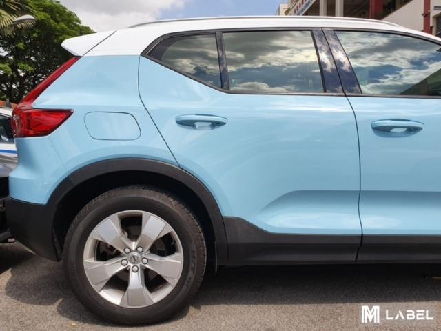 Volvo XC40 Full Wrap in Ultra Gloss Breeze Blue, Car Accessories ...