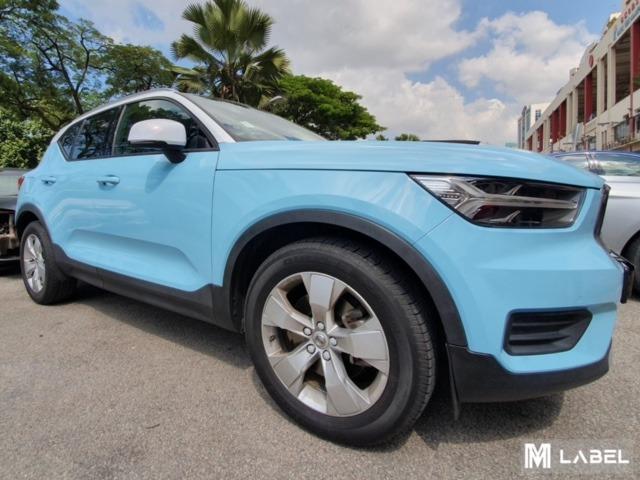 Volvo XC40 Full Wrap in Ultra Gloss Breeze Blue, Car Accessories ...