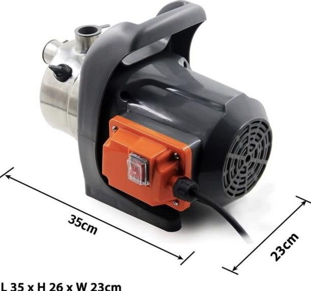 Umi 800W Portable Garden Water Transfer Pump, Max Flow 3200L/H Max