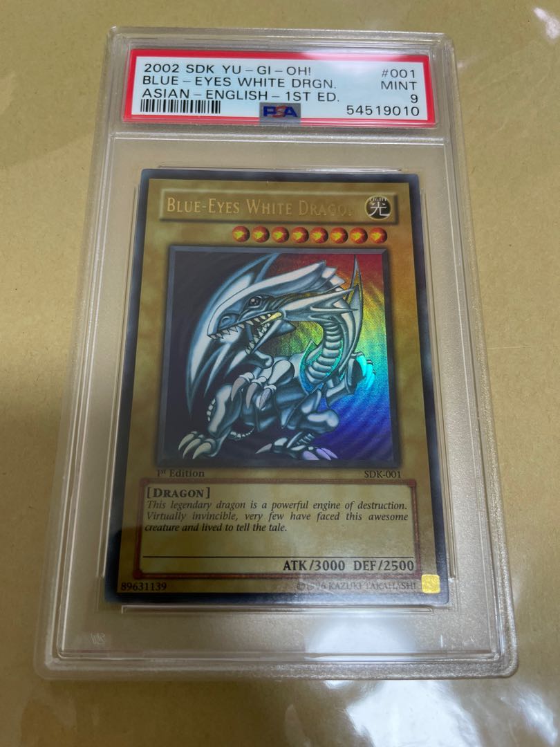 Sales> Yugioh Blue Eyes White Dragon Asian English First Edition