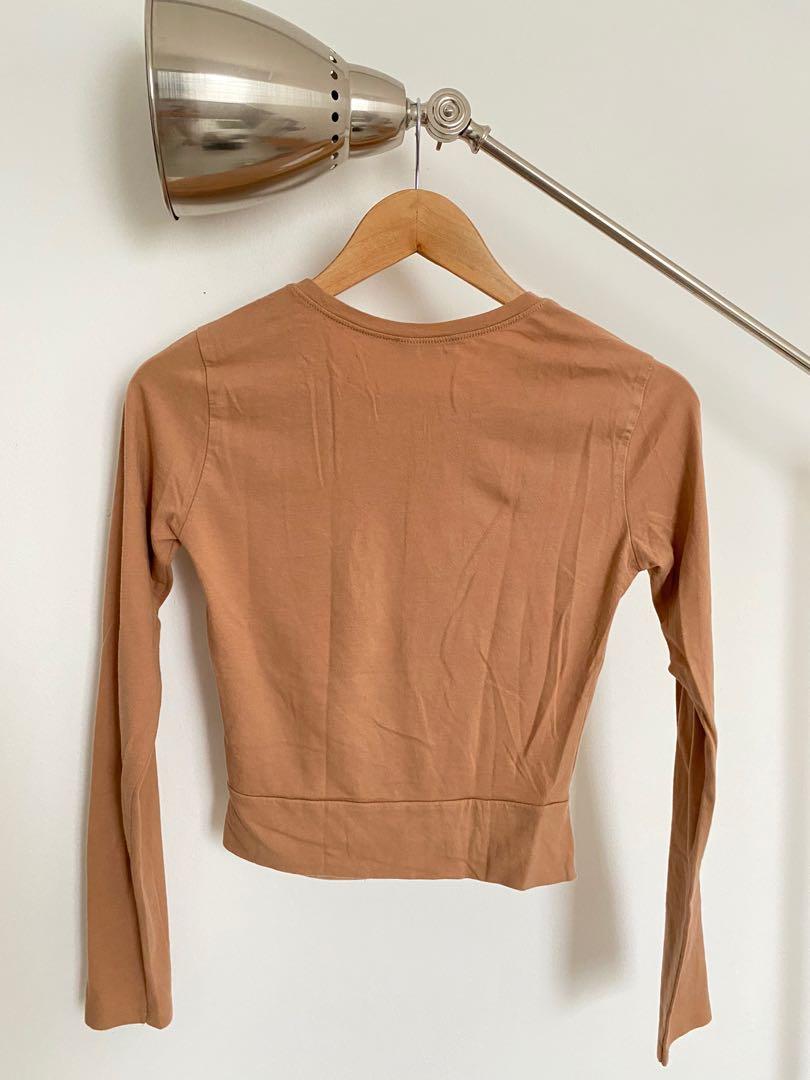 Zara long sleeve top, Fesyen Wanita 