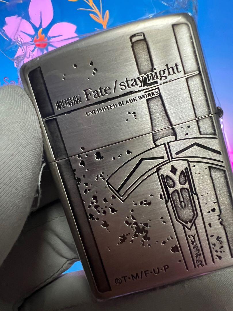 🔥ZIPPO🔥2011年日版Fate Stay /Night 劇場版鍍銀雙面精雕加工絕版級