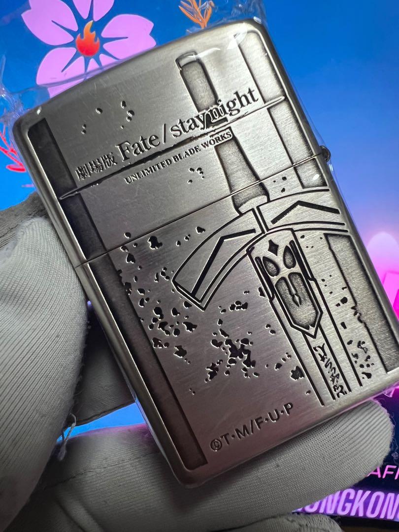 🔥ZIPPO🔥2011年日版Fate Stay /Night 劇場版鍍銀雙面精雕加工絕版級