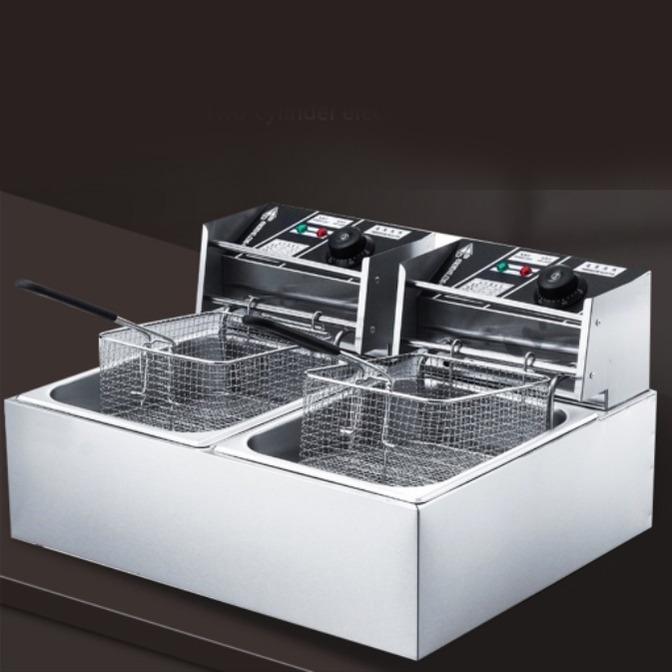 12Liters Double Burner Deep Fryer Electric Stove, Furniture & Home