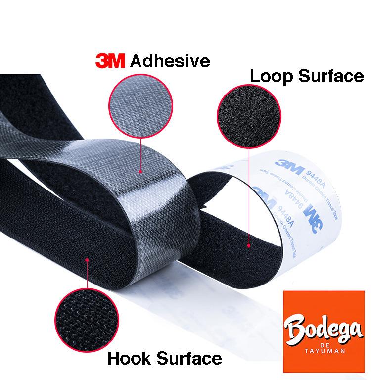 3M 9448a Velcro Tape hook and loop with adhesive back 1inch, Furniture ...