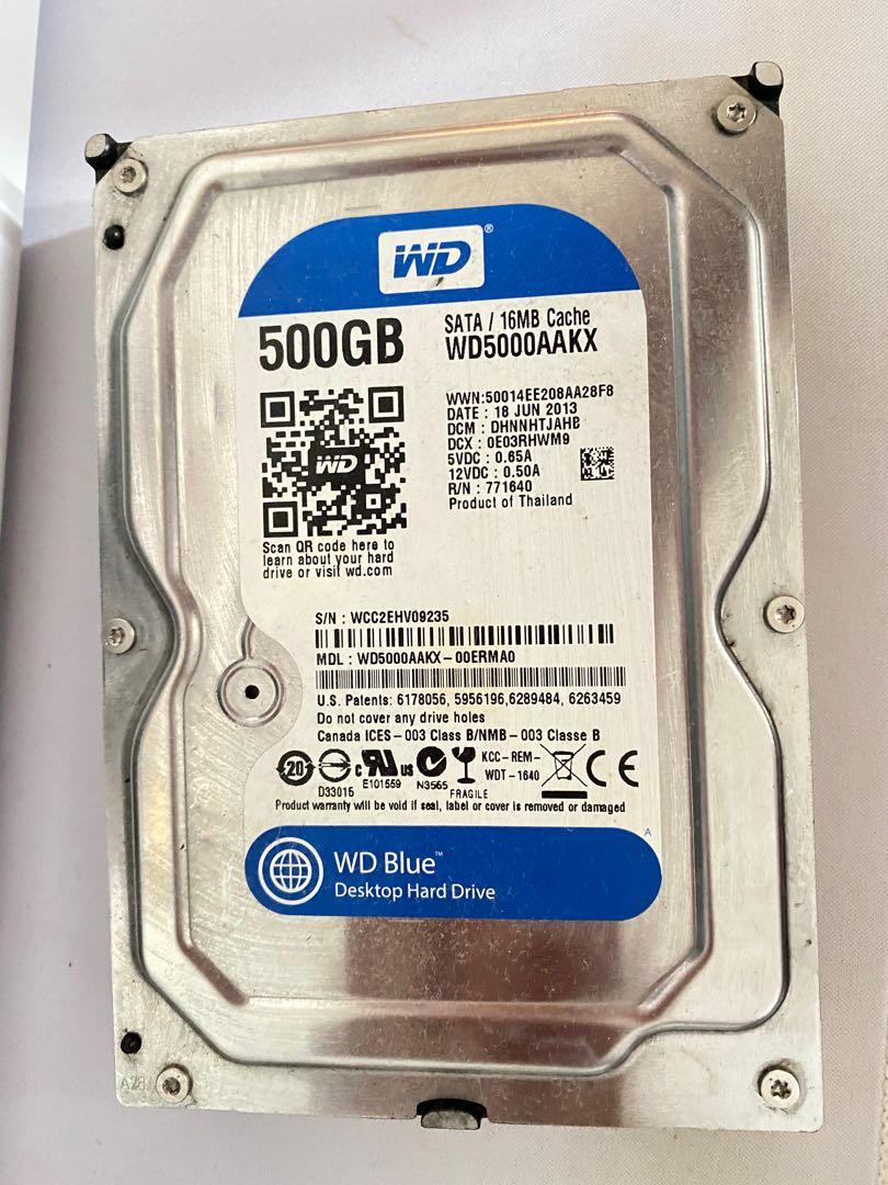 500GB HDD (Category: Hard Disks & Thumbdrives) located in Manila. Submitted by macsony (Listing ID 1167650105, Image 1). Description: Still in working condition Rfs: upgrade.