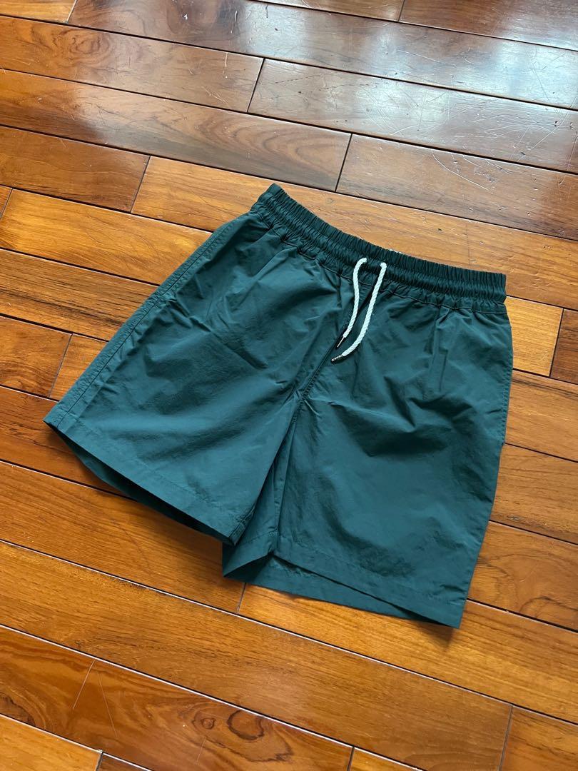 日本製Digawel 綠色短褲春夏Baggy Shorts size:2 西村浩平設計, 他的