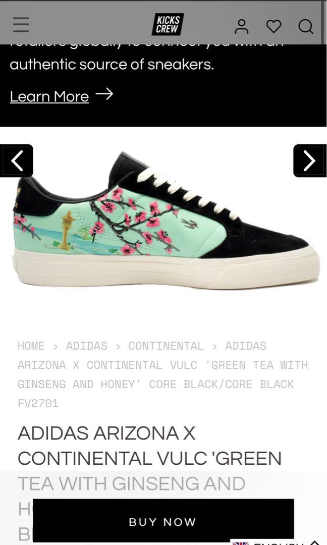 Adidas continental 8 discount arizona green tea ginseng