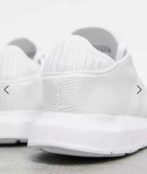 Adidas originals white hotsell swift run trainers
