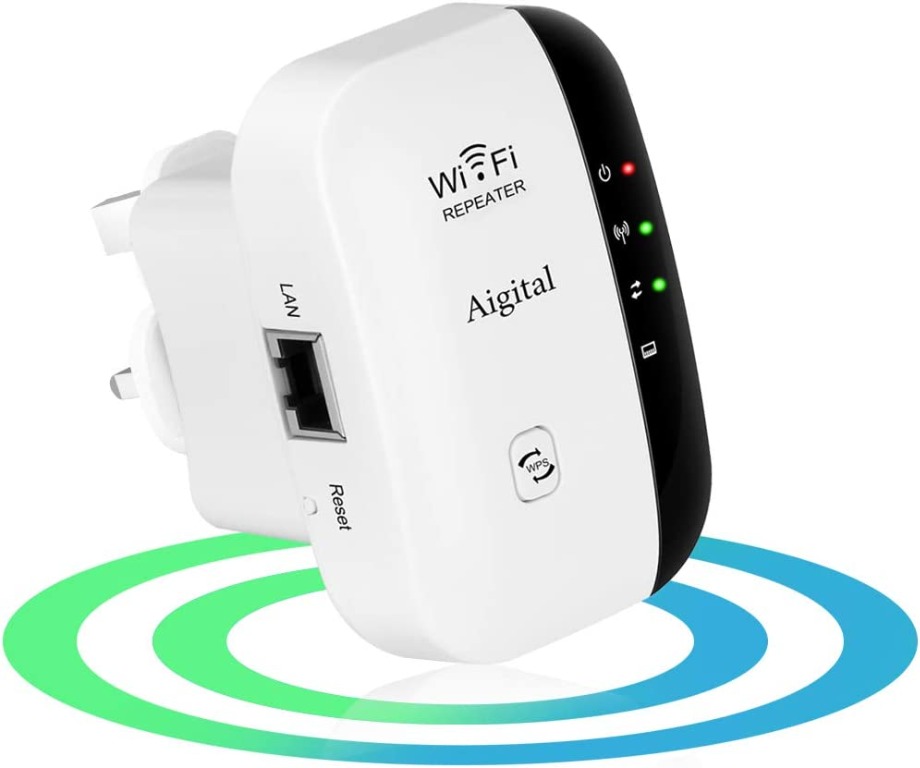 Aigital WiFi Booster Range Extender Mini 300Mbps Repeater for Home