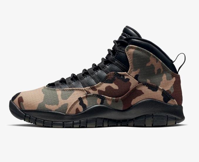 Air Jordan 10 Camo Men s Fashion Footwear Sneakers on Carousell
