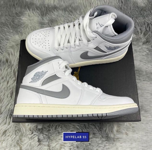 Air Jordan 1 Mid “Vintage Grey”, Men's Fashion, Footwear, Sneakers ...