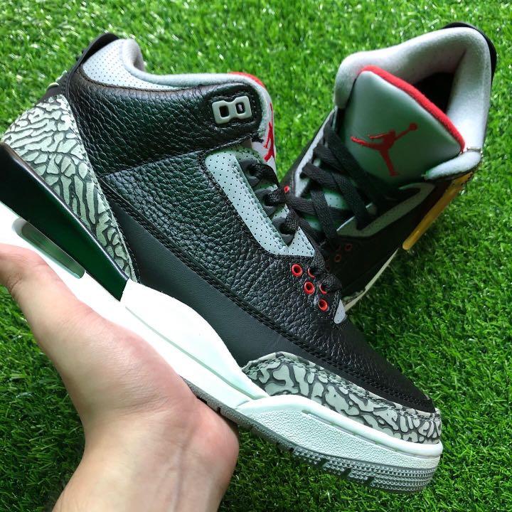 Air Jordan 3 Retro OG Black Cement 2018 Men s Fashion Footwear