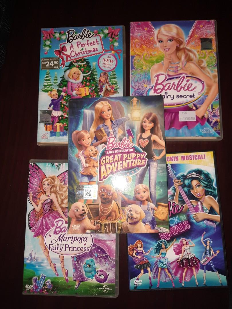 Assorted Barbie Cds for children tinkerbell mulan minions sofia the ...