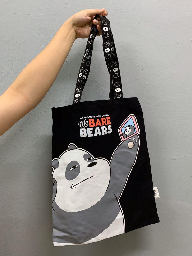 Authentic Cartoon Network We Bare Bears Tote Bag, Women's Fashion, Bags ...