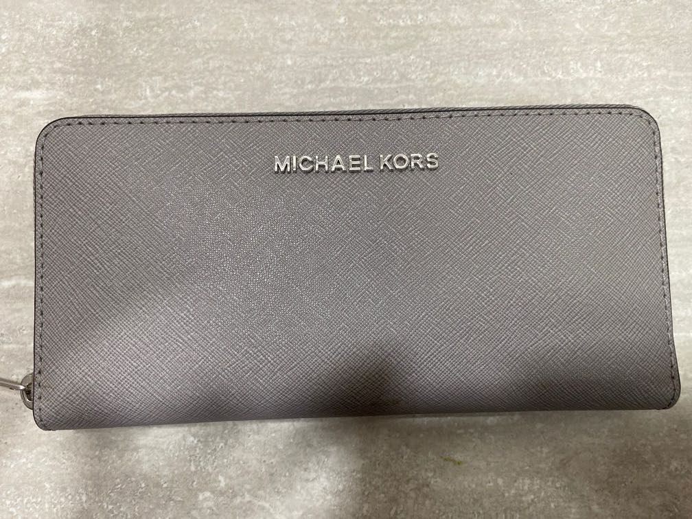 Grey mk wallet hotsell