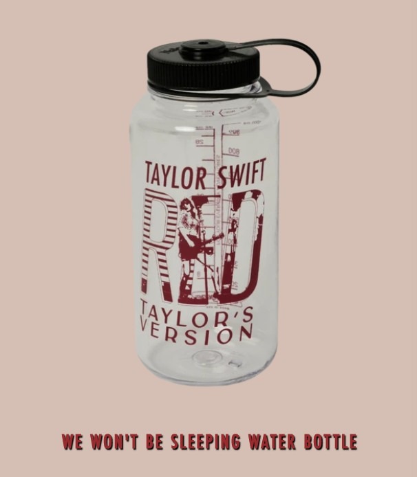 AUTHENTIC Taylor Swift We Won't Be Sleeping Water Bottle Red Merch, Hobbies  & Toys, Memorabilia & Collectibles, Fan Merchandise on Carousell