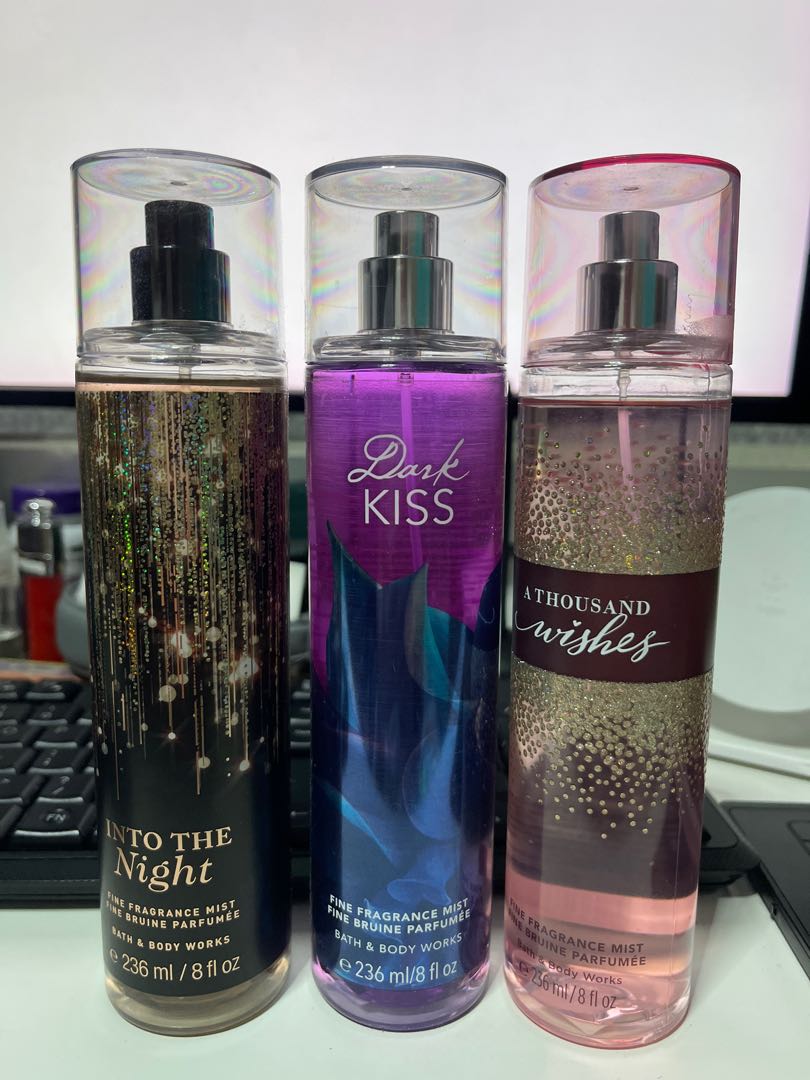 Bath and Body Works Mist/Perfume Unsealed Into The Night Dark Kiss BBW