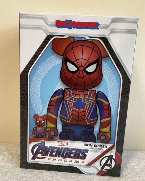 bearbrick iron spiderman gg iron spider marvel avengers 400% 100