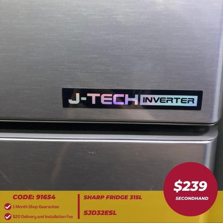 BEST DEAL! SHARP 315L Refrigerator SJD32ESL, TV & Home Appliances