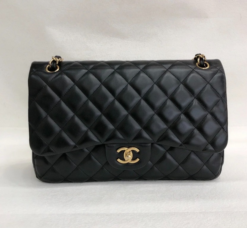 Chanel CF 30 sheepskin black, Women's Fashion, Bags & Wallets, Cross ...