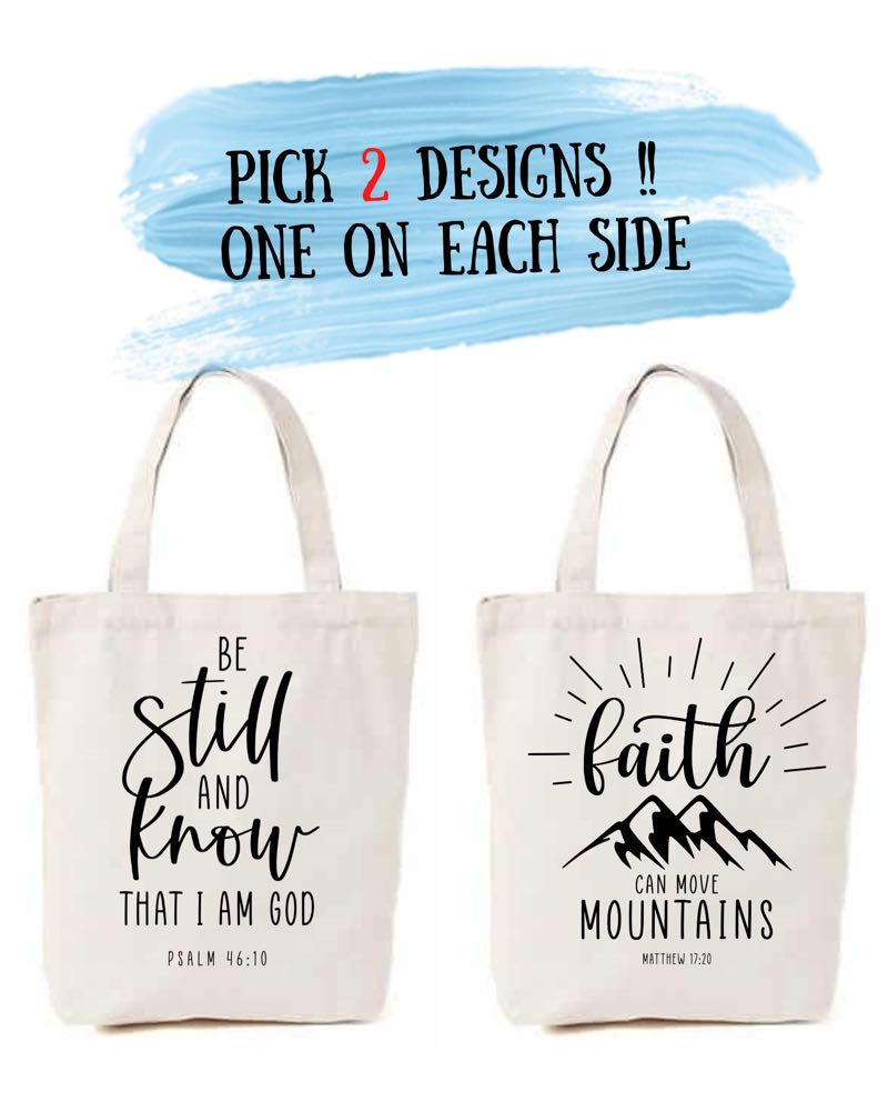 Christian Bible Verse Tote Bag Christian Merchandise Gifts