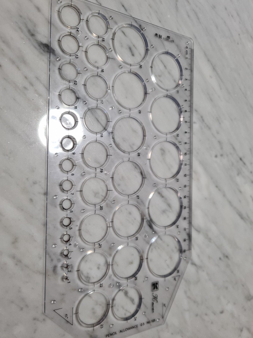 Circle ruler, Hobbies & Toys, Stationery & Craft, Stationery & School ...