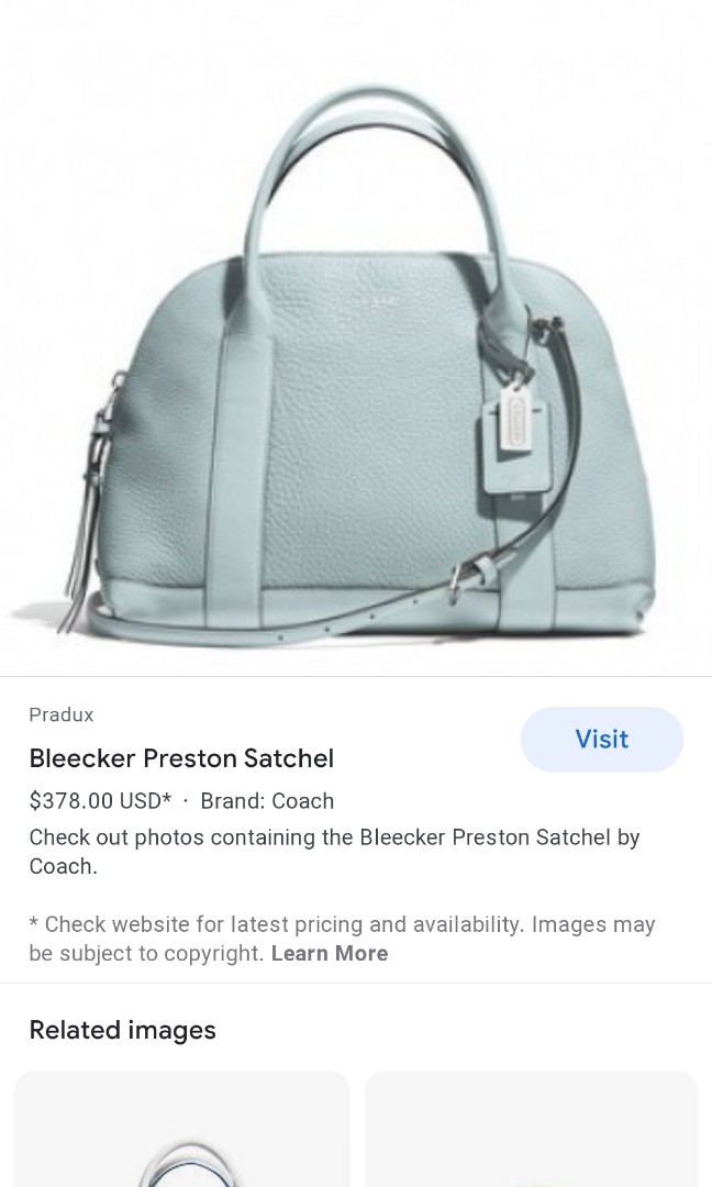 Coach bleecker hot sale preston satchel