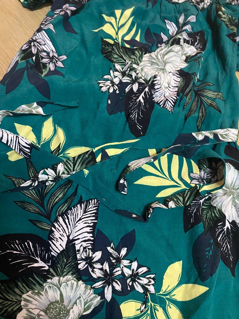 Dorothy perkins dress green leaf 
