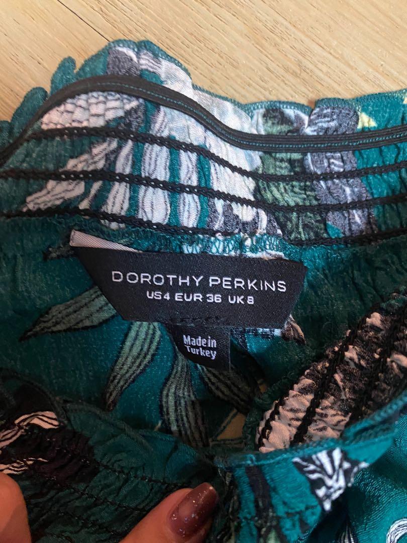 Dorothy perkins dress green leaf 