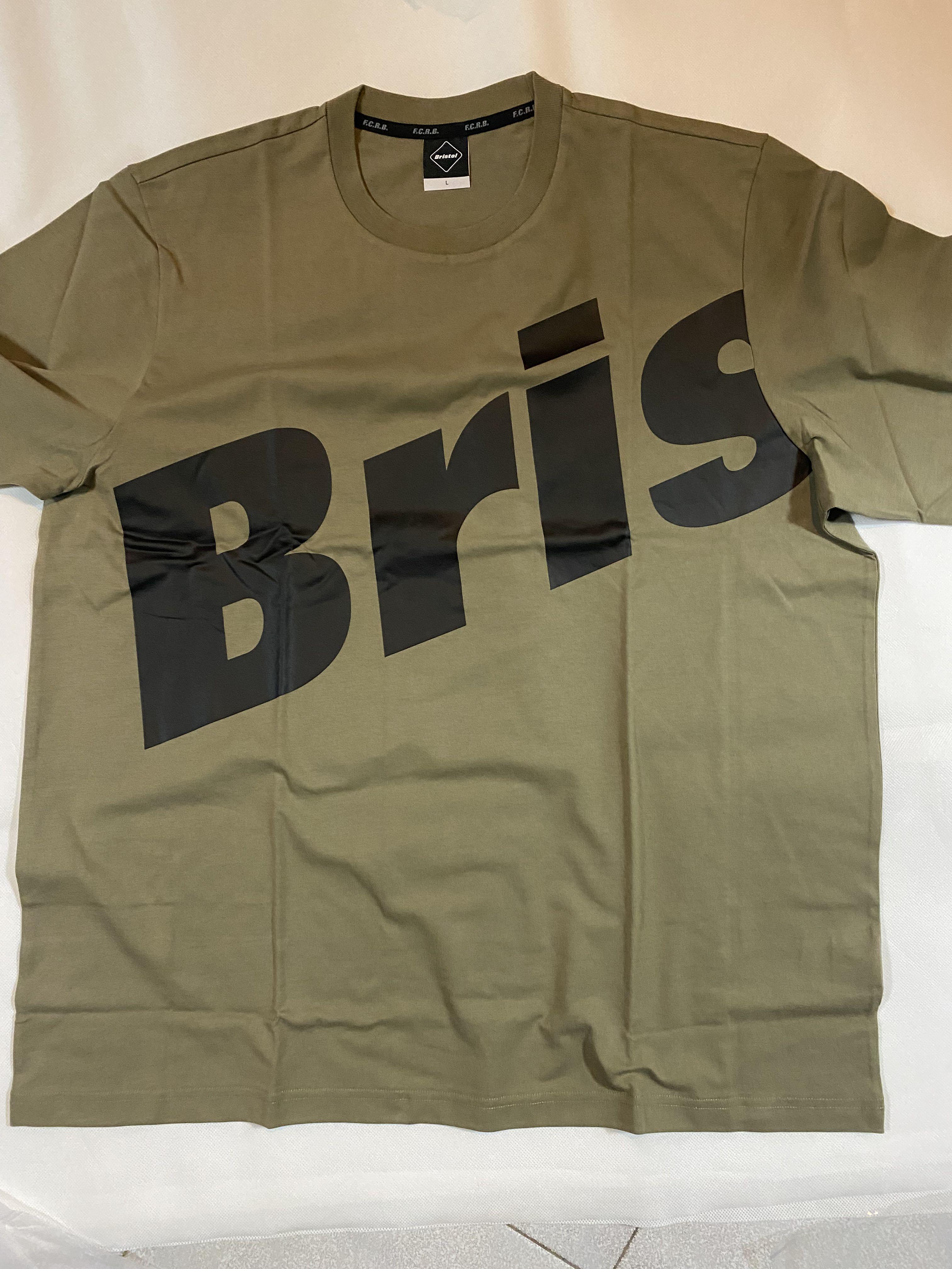 【大量購入】FCRB RELAX FIT BIG BRIS LOGO TEE ベージュL Tシャツ/カットソー(半袖/袖なし)