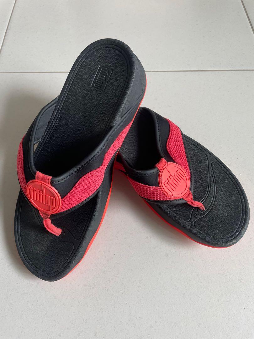 Red fitflops size 6 clearance
