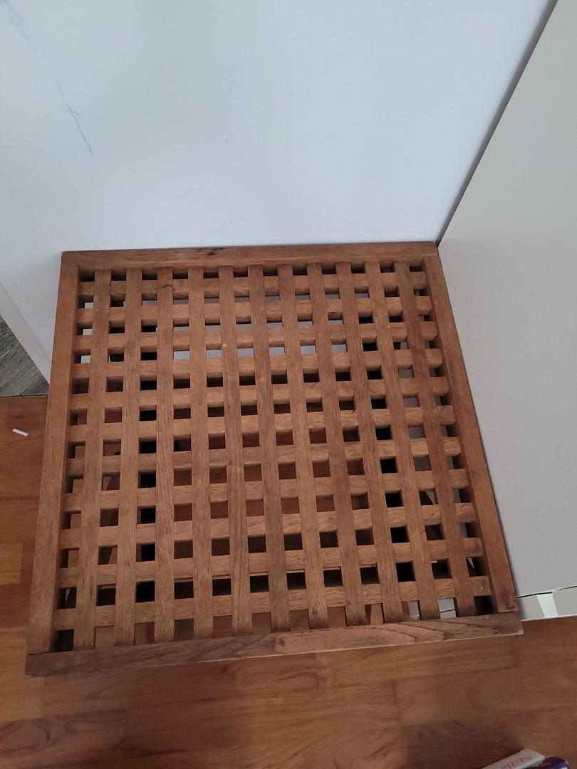 Foldable wooden side table, Furniture & Home Living, Furniture, Tables