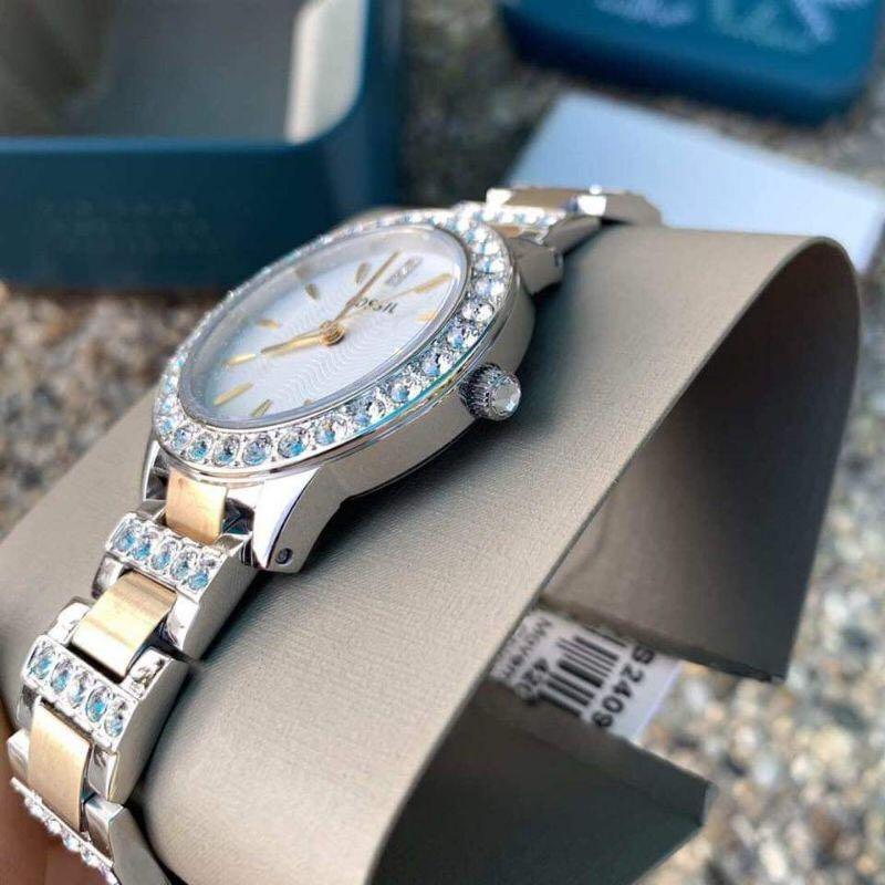 Fossil ES2409 Jesse Half gold Silver Stainless Steel Women s Watch Women s Fashion Watches Accessories Watches on Carousell