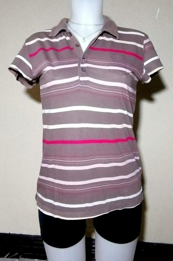 OLD NAVY STRIPED PERFECT FIT POLO SHIRT 