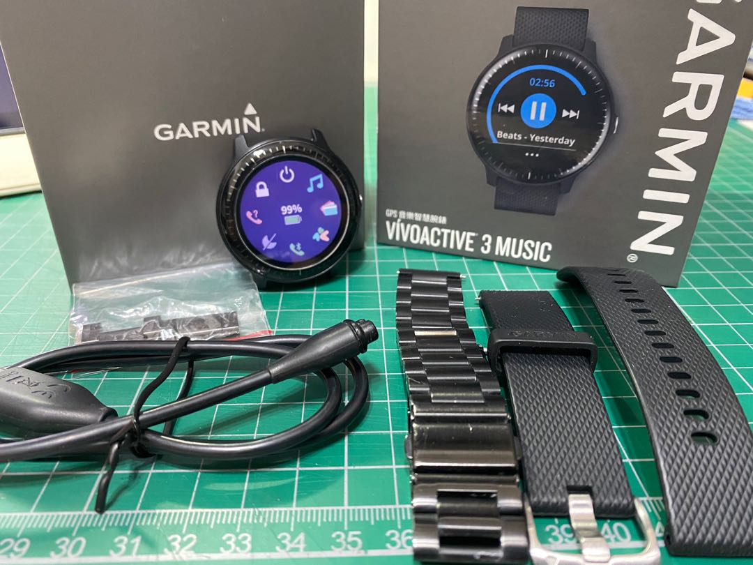 garmin vivoactive 3 music GPS音樂智慧腕錶運動手錶, 手機及配件