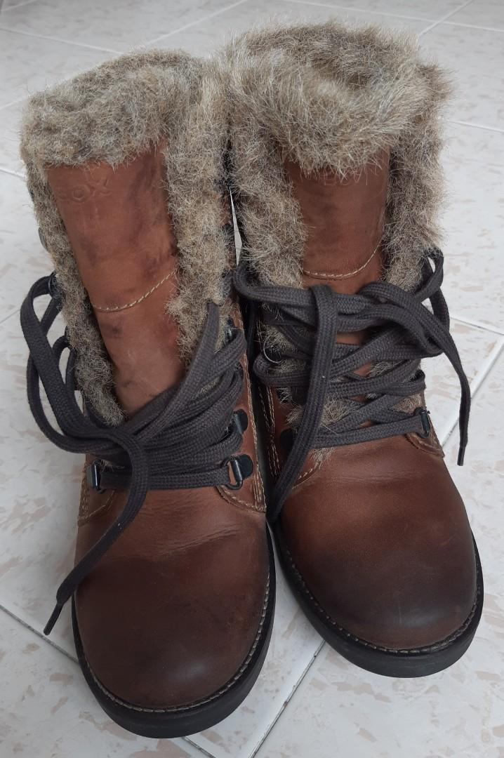 Geox Lace Up Ankle Boots Size 37