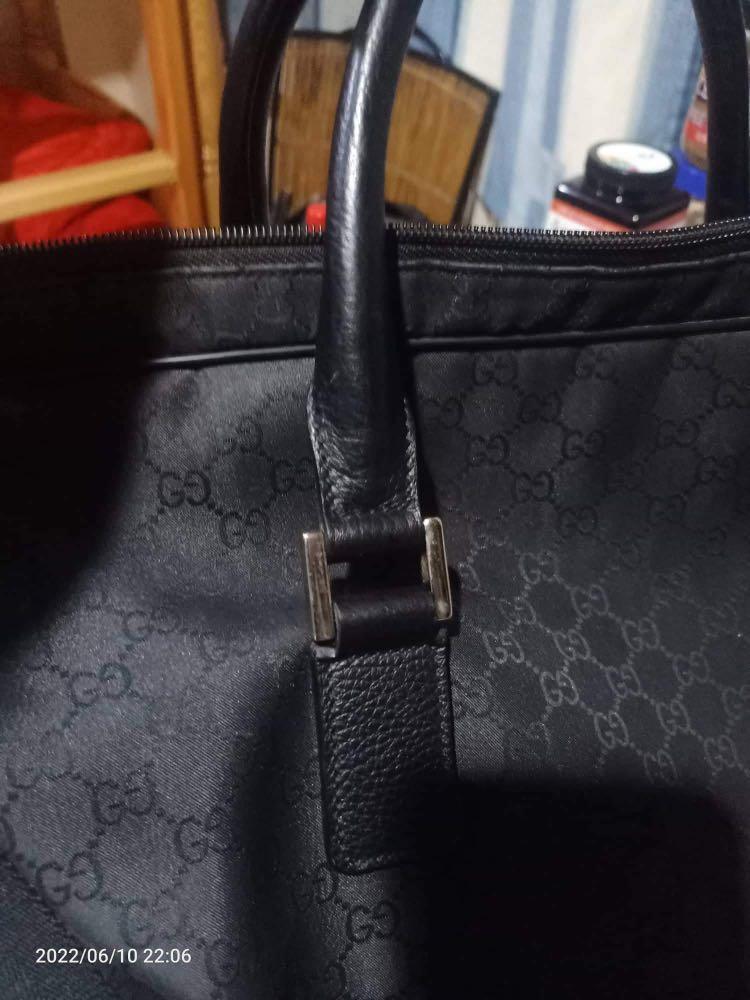 Gucci black duffle bag