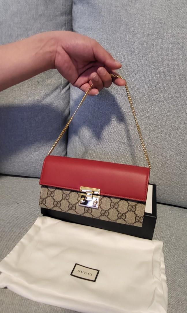 Gucci padlock store wallet on chain