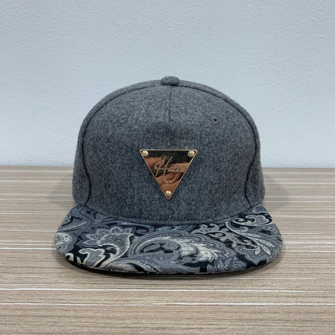 Hater Snapback Flannel Grey Men s Fashion Watches Accessories
