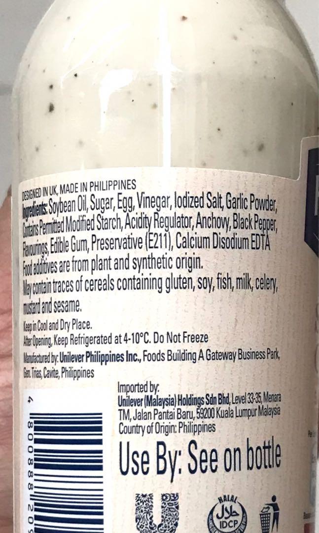 Hellmann’s Smoky Caesar Salad Dressing 210mL (Category: Spice & Seasoning) located in Manila. Submitted by rotalie (Listing ID 1167823001, Image 3). Description: Hellmann’s Smoky Caesar Salad Dressing 210mL #inManila #inQC #inMandaluyong #inMakati #inTaguig #inPasig #inMarikina #inCainta #inAntipolo Delivery thru Lalamove or Grab express c/o buyer from Sampaloc Manila. Payment via bank transfer or GCash before shipping :) For further inquiries, p