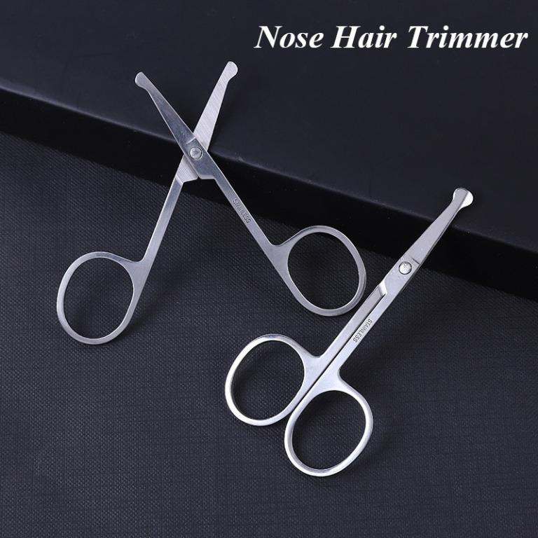 High Quality Nose Ear Hair Remover Nose Hair Trimmer Rounded Curved Edges  Mustache Scissor Hair Clean Nose Hair Clipper, Beauty & Personal Care,  Men's Grooming on Carousell