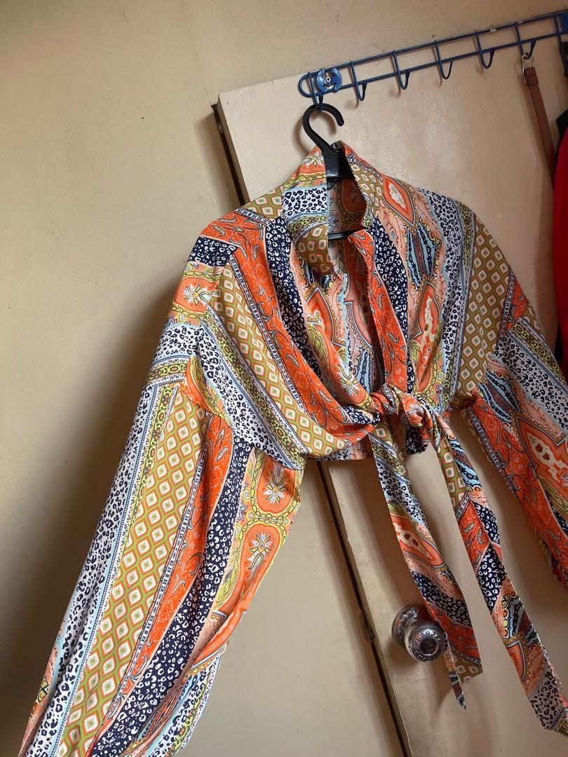 Hippie and trippie top (Category: Blouses) located in Manila. Submitted by Gypsybohoqueen (Listing ID 1167718554, Image 2). Description: Brand: Shein Original price: 460 pesos Size: Small but fits Medium RFS: Decluttering since I’m moving to new country end of this year .