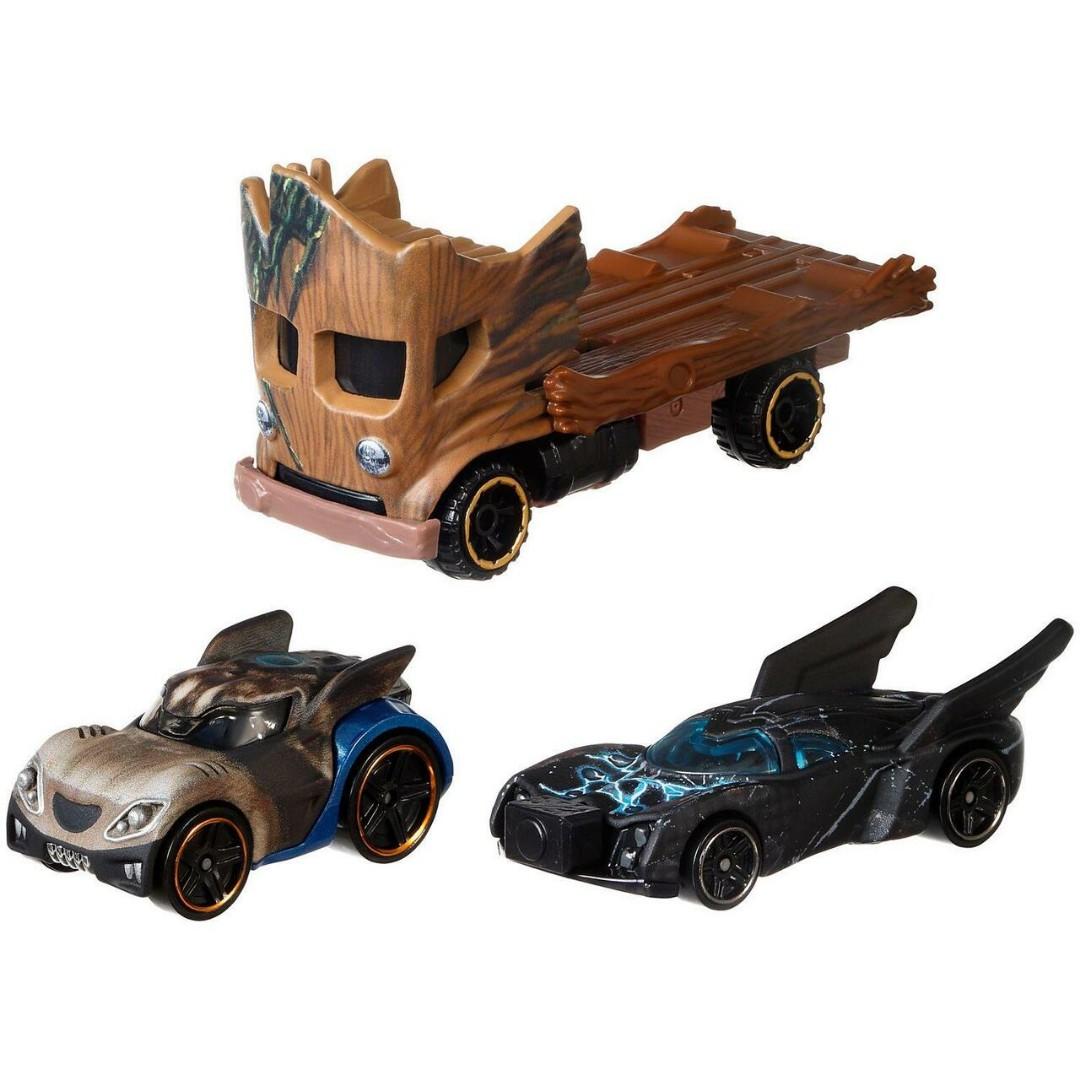 Hot Wheels Marvel Avengers Groot Thor Rocket Raccoon 1 64 scale