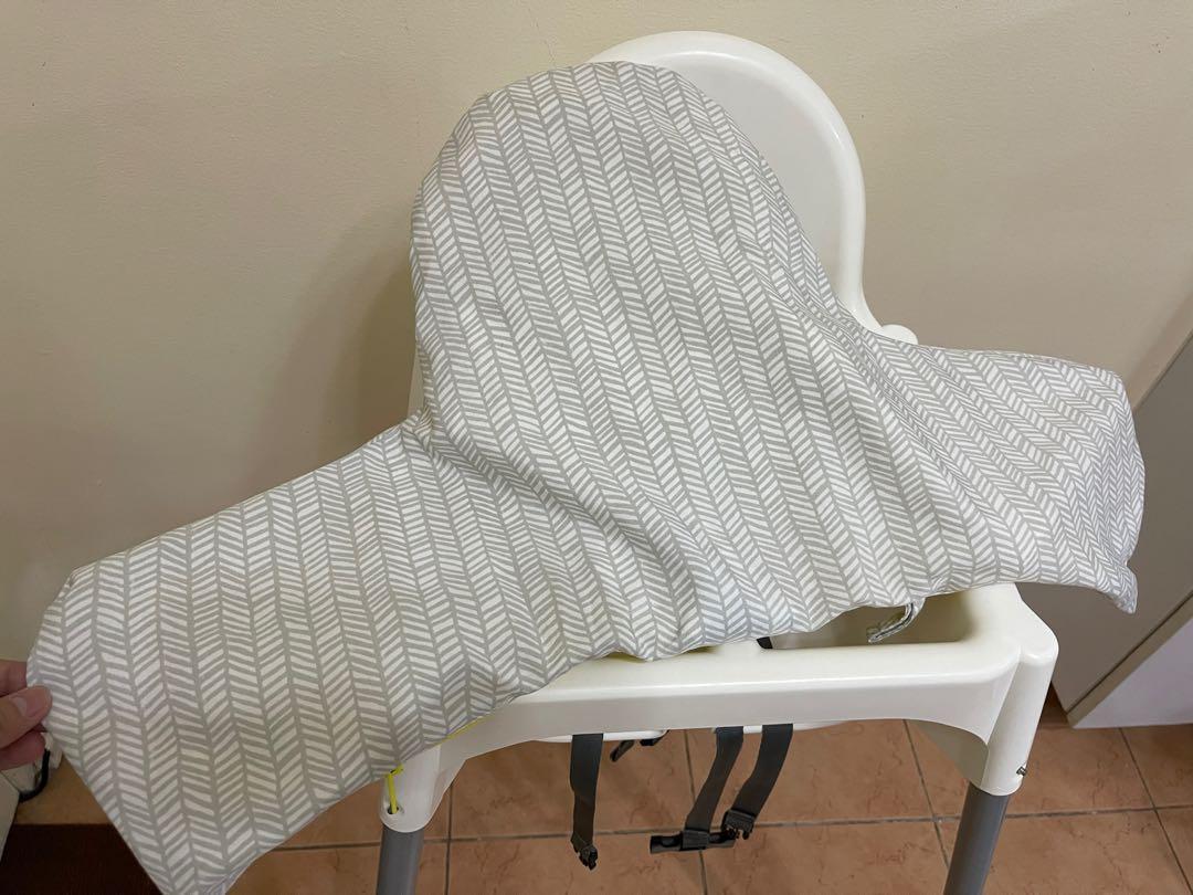 Ikea Antilop high chair with safety belt and support pillow, Babies